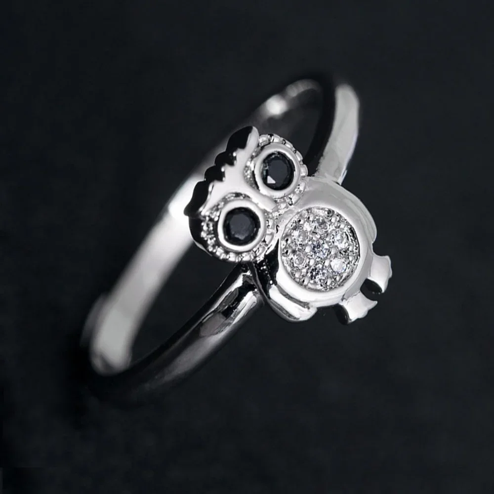 925 Silver Plated 3a Cz Cute Ring For Men Women Fb16fa1042